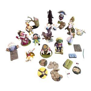 KAIYODO Alice in Wonderland Figure Set Multiple Characters Japan Vintage Lot